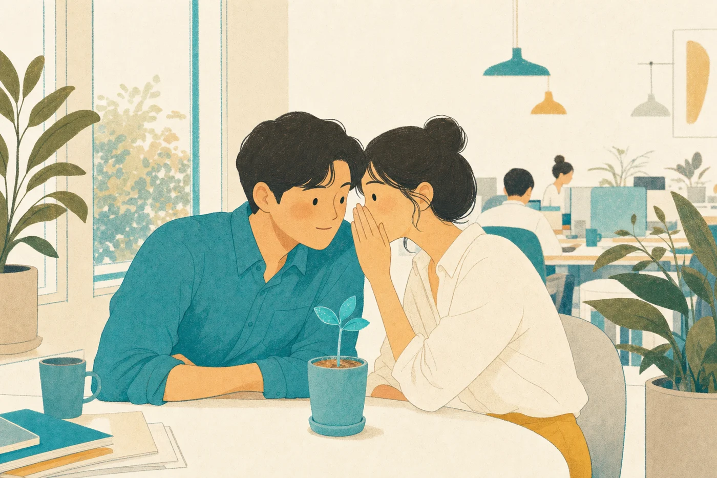 조용한 곁 대화
